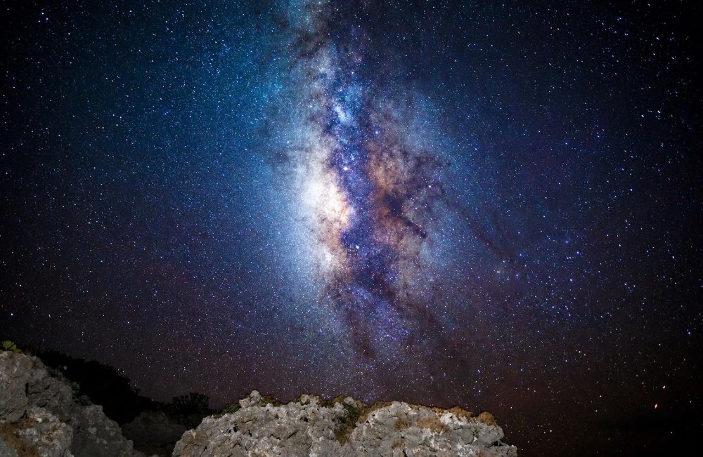 石垣島・流れ星の丘から見た天の川