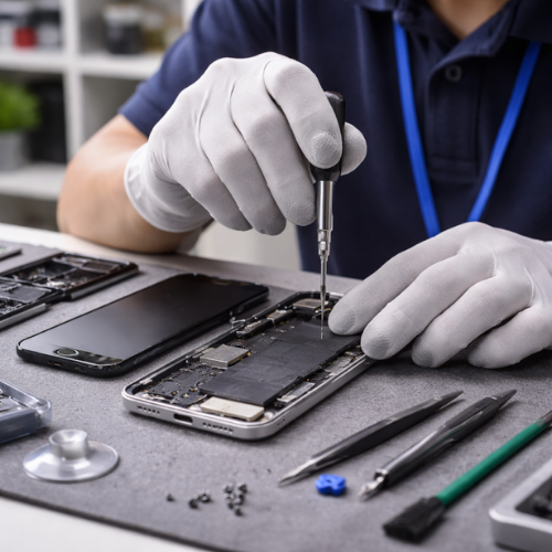 イケモバ修理作業のイメージ