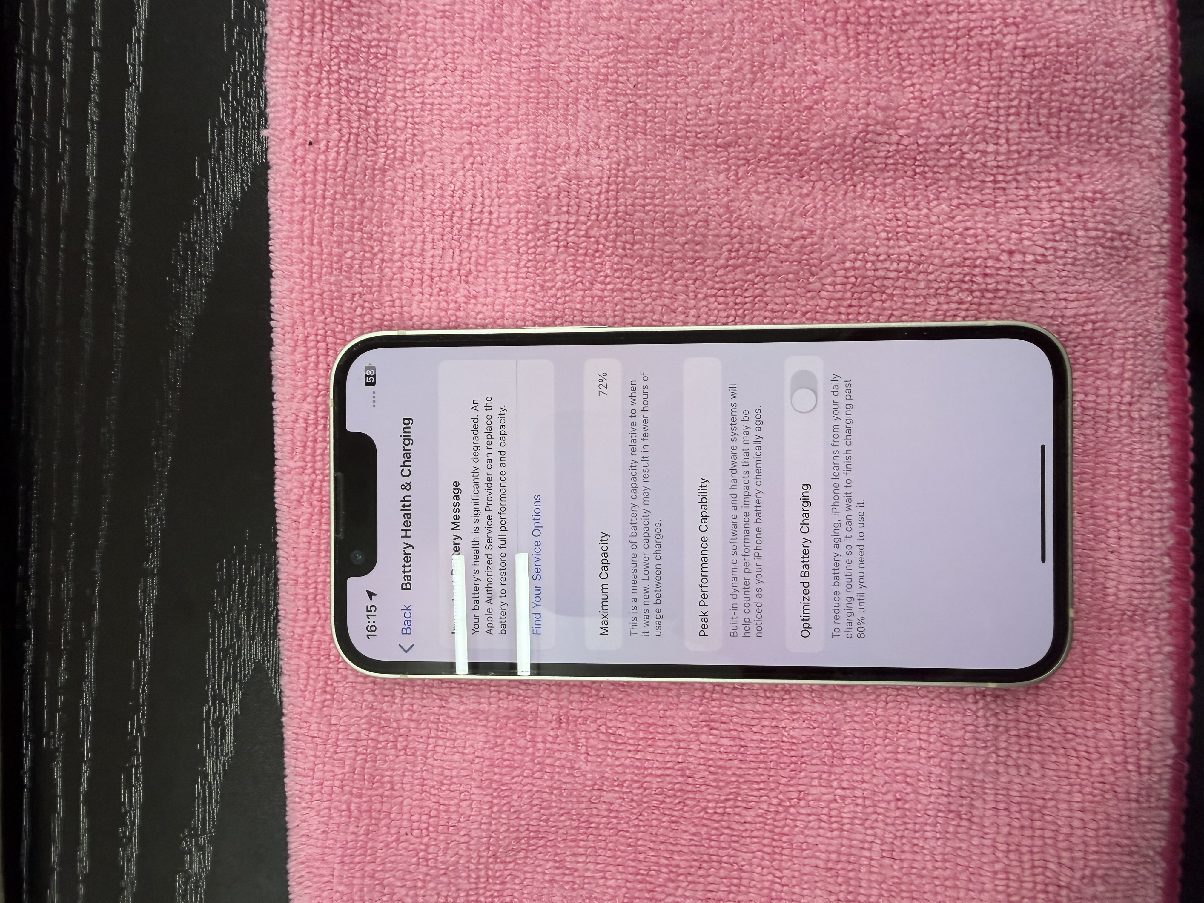 iPhone 13mini　バッテリー交換修理【石垣店】